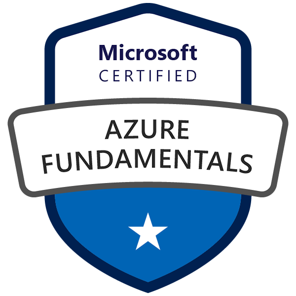 Microsoft Certified Azure Fundamentals.